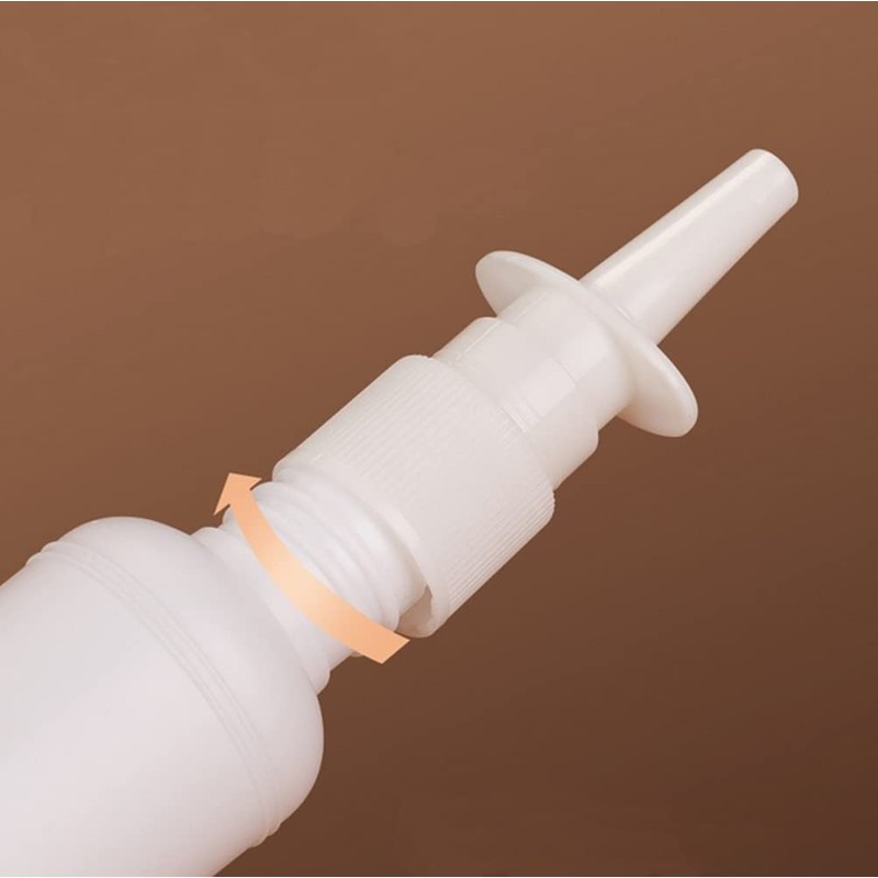 6PCS 10ML Empty Brown Glass Nasal Spray Bottles Refillable Fine