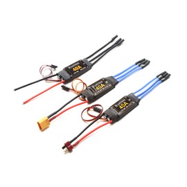 40A Brushless ESC 2-4S Electronic Speed Controller T Plug with 5V 3A BEC 3.5MM Banana Head for Airplane Aircraft Helicopter Boat FPV F450 Mini Quadcopter