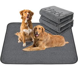 Puppy Pads Washable 2 Pack, 41x41 Washable Dog Pee Pads Whelping Pads, Absorb Dog Mats, Non-Slip Dog Training Pads for Whelping, Potty, Training, Playpen, Crate