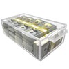 Nadex Clear Acrylic Cash Box with Slipping Cover - 5mm