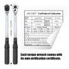 ARUCMIN 1/2-Inch Drive Click Torque Wrench (10-150 ft.-lb./13.6-203.3 Nm) Dual-Direction