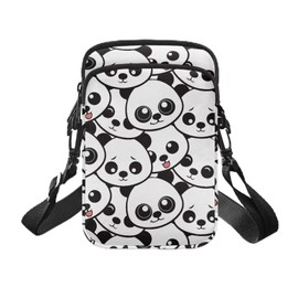 Zanxiantu Panda Teenage Girls Purse for Kids 4-6 Black White Small Crossbody Phone Toddler Purse Wallets Cross Body Mini Kawaii Coin Purses for Girls Cross Bag Shoulder