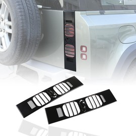 HIRUFAIT Tail Light Guard Cover for Land Rover Defender 90 110 130 2020-2023, Metal Protective Mesh Cover for Rear Brake Lights, Pair