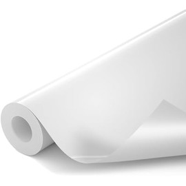 Heat Transfer Vinyl for T-Shirts,12" x 15ft White HTV Vinyl Rolls- Iron on Vinyl Compatible for All Cutting Machine, Easy to Cut&Weed,Heat Press Vinyl for DIY Craft Designs,DIY Birthday Fabrics Gifts