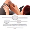 5Pcs Finger Small Joint Goniometer Clear Scale Transparent PVC Finger
