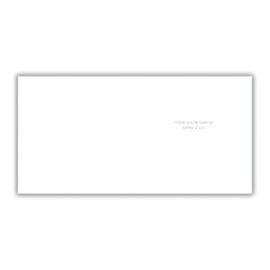 Woodmansterne Get Well Card - Funny Get Well Soon Card with Humorous Dog Cone Design