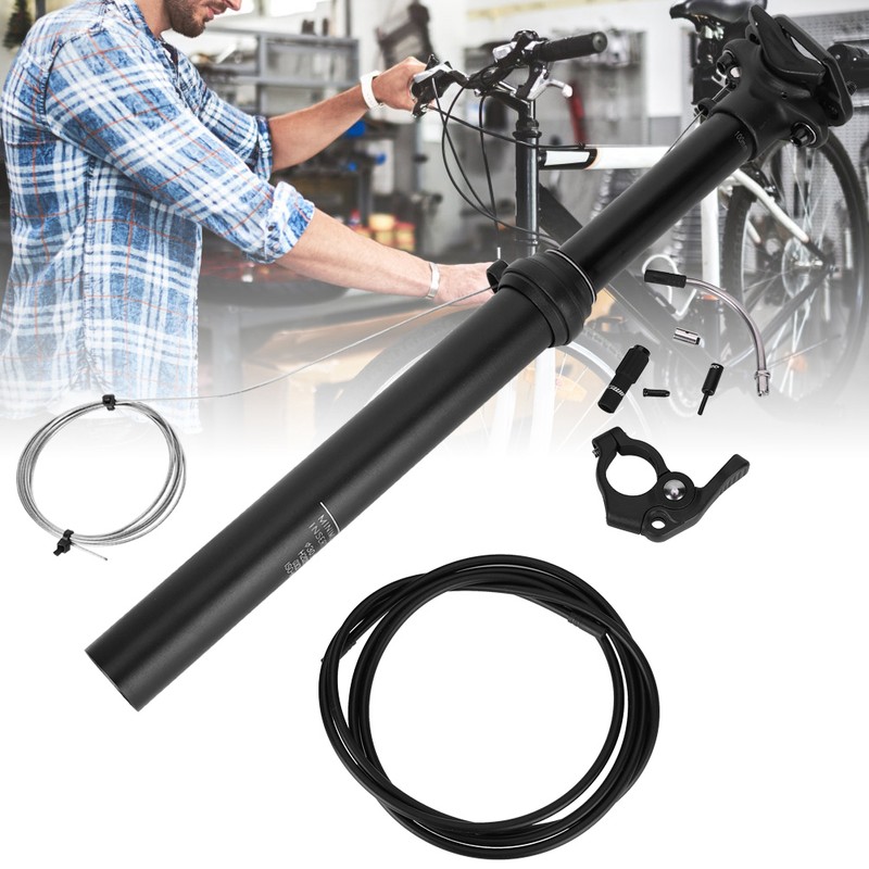 7075 Aluminium Alloy Black Road Bicycle Wire Control Oil Pressure