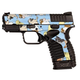 MightySkins Glossy Glitter Skin Compatible with Springfield XDS 3.3 - Puppy Party | Protective, Durable High-Gloss Glitter Finish | Easy to Apply, Remove, and Change Styles | Made in The USA