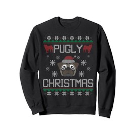 Pugly Christmas Ba Ham Pug Ugly Christmas Sweater Pug Dog Sweatshirt