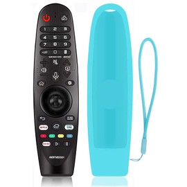 Remote Control for LG TV, with Luminous Silicone Remote Cover, Compatible with All LG TV Models, AN-MR20GA AN-MR600G AN-MR650G ANMR650A etc.(NO Voice/Pointer Function)…