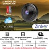 ZINKER Mini Cámara WiFi Oculta FullHD Batería iOS Android App,