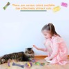Pack of 40 Cat Spring Toy Set, Colourful Spiral Cat