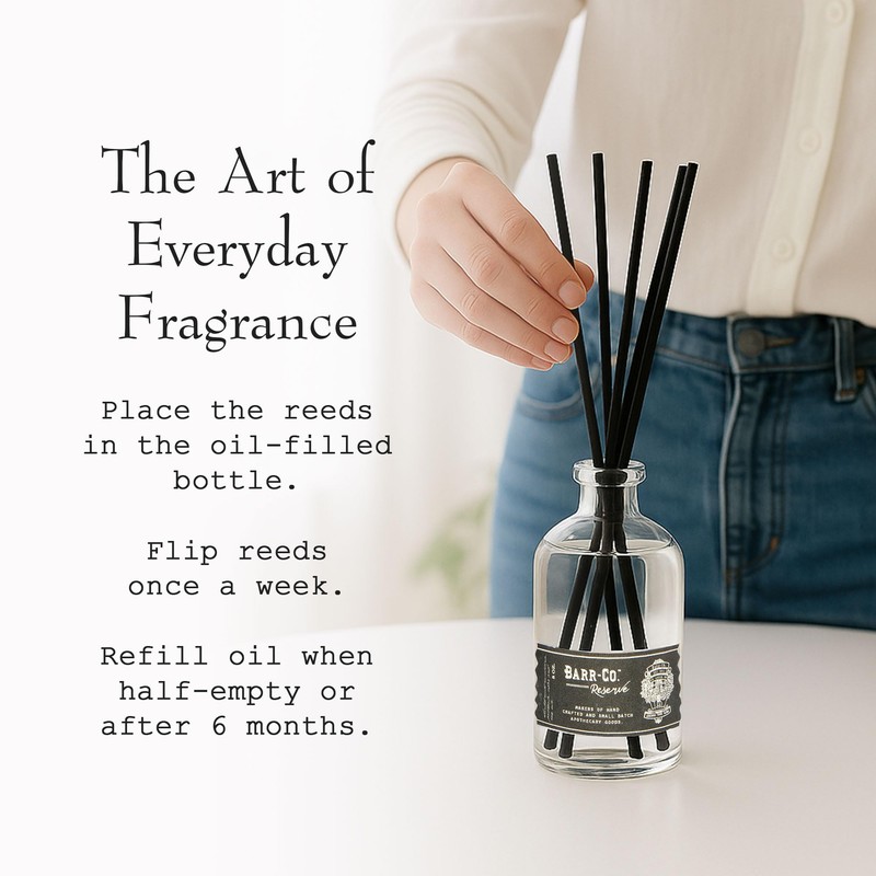 Barr-Co. Reserve Scent Diffuser Kit, Earthy Tobacco Scent with Woody