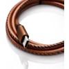 Cable de cuero de carga rápida USB-C a USB-C, elegante