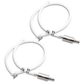 PonFxp Brake Bleeding Kit, 2 Sets Universal One-Way Brake Bleeder Hose Kit with Check Valve, 55.48cm×0.47-0.78cm, Motorcycle Brake Bleeding Kit for Car and Bicycle