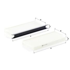 Original MANN-FILTER Interior Filter CU 2418-2 – For passenger cars