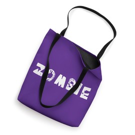 ZOMBIE | Minimalist Design White text Typography Tote Bag