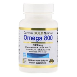 Aceite de pescado de grado farmacéutico Omega 800 1000 mg 30 sog