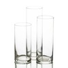 Set of 3 Eastland Cylinder Vases and 3 White Richland