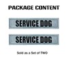 Paworld Service Dog Patch, 2 Pack Reflective Dog Patches, Removable