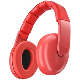 ProCase Baby Ear Muffs, Noise Reduction Headphones for Babies Infant Toddler up to 36 Months, Hearing Protection Earmuffs for Sleep Travel -Red