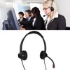 Call Center Headset Noise Cancelling Mic Supports Speaker Volume Adjustment
