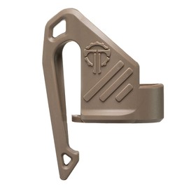 Thyrm Low Profile Carry Clip for Flashlight (LPC Clip, fits Many 1" Diameter Lights, Flat Dark Earth) for Pocket or MOLLE Retention, Made in USA