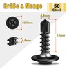 Pack of 50 self-tapping screws, 4.8 x 13 mm, self-tapping