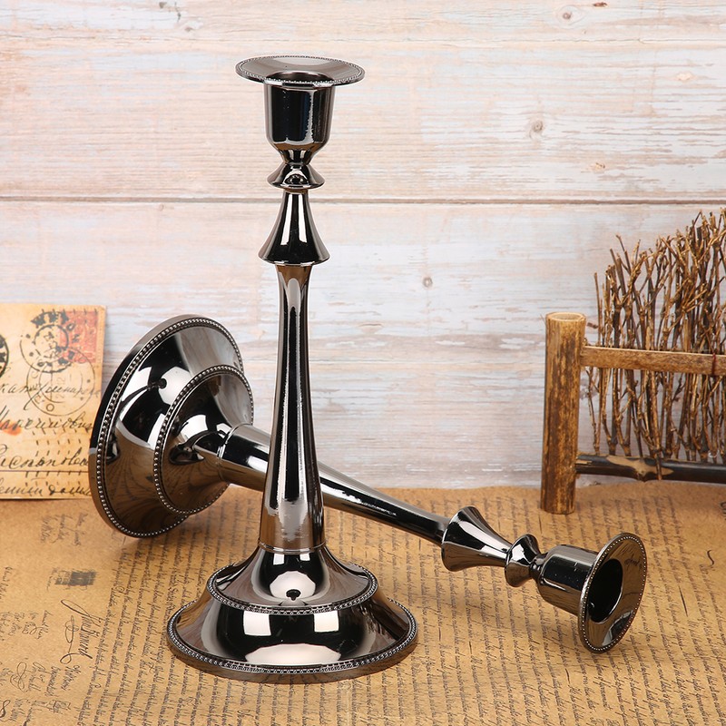 2Pcs Innovative European Style Single Head Candlestick Candle Holder Home