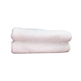 Optima Collection Platinum Level 30" X 60" White Bath Sheets, Set of 2, 100% Eco-Friendly Pre-Consumer Regenerated Cotton