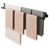Alise Double Towel Bar Black,28" Towel Rack for Bathroom Wall