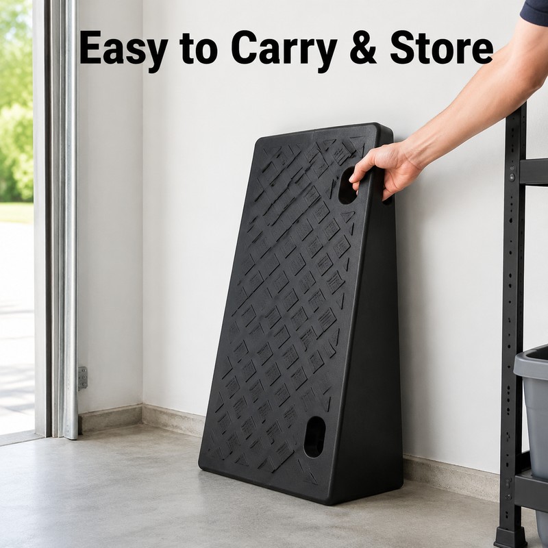 Portable Threshold Ramp for Wheelchairs, Scooters, Cars & Pets -