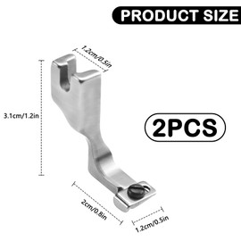 Wbgraceful 2Pcs Zipper Foot Adjustable Invisible Zipper Foot Metal Sewing Machine Foot for Ordinary/Computerized Sewing Machine, Tailor's Shop - Premium Sewing Supplies