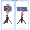 Camera Cold Shoe Magnetic Phone Holder, Flexible Tripod Mount Adapter,
