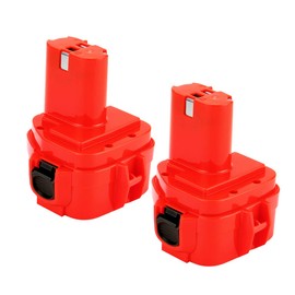 Shentec 2-Pack 12V 4.0Ah Battery Compatible with Makita 1220 1222 1233 1200 1201 1234 1235 192681-5 Cordless Power Tools