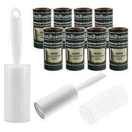 VonBueren 600 Sheets | 2 x Lint Roller Pet Hair | 2 Dispensers + 2 Sleeves | for Clothes | Lint Brush | Lint Roller | for Dogs and Cats