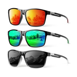 KALIYADI Polarized Sunglasses Men Mens-Sunglasses: Unisex Polarized Sun Glasses Lightweight Driving Fishing UV Protection