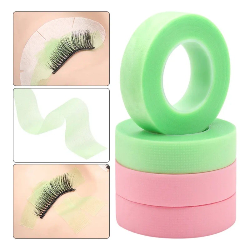 3pzs Cintas Micropore Extension Pestañas Piedra Jade Azar