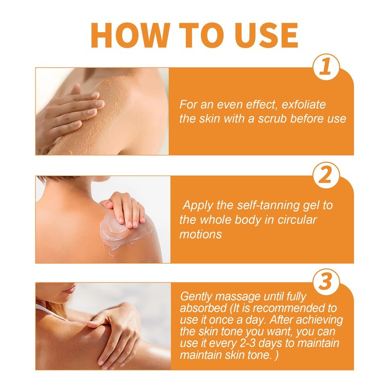 2PCS Intensive Tanning Gel, Tanning Accelerator Cream for Outdoor Sunlight,