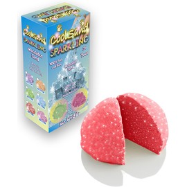 CoolSandSparkling Red Ruby 2 Pound Refill Pack - Moldable Indoor Play Sand in Resealable Bag