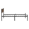 espidoo Twin XL Metal Bed Frame with Headboard: Modern Wood