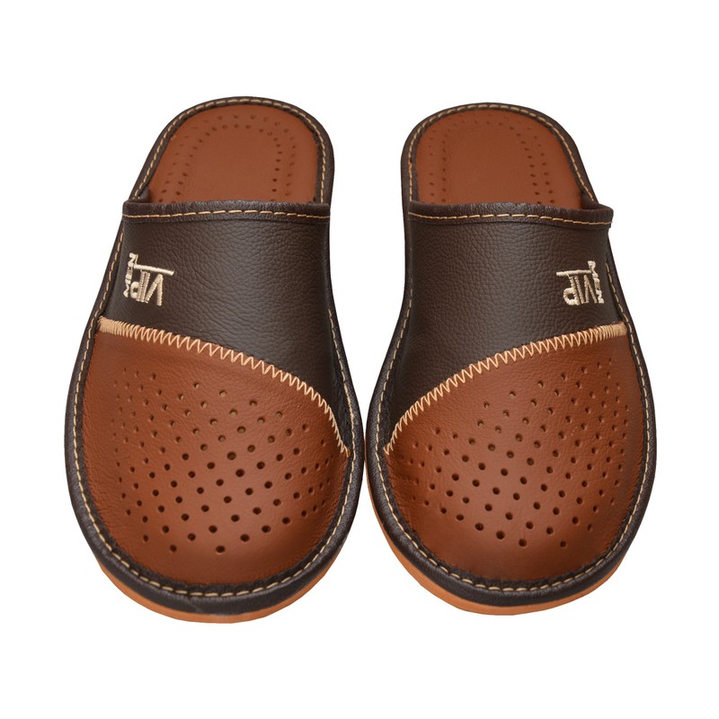 Mens Slippers Men's Slipper Men House Shoes Leather Home Mule