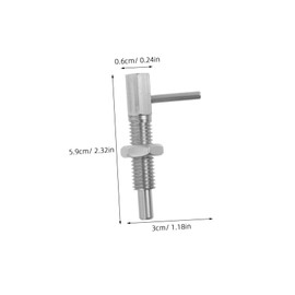 Tofficu Stainless Steel Handle Plunger Lock Pin Indexing Plunger for Safe Locking Lightweight Design for Portable Use Durable Spring Mechanism for Various Applications