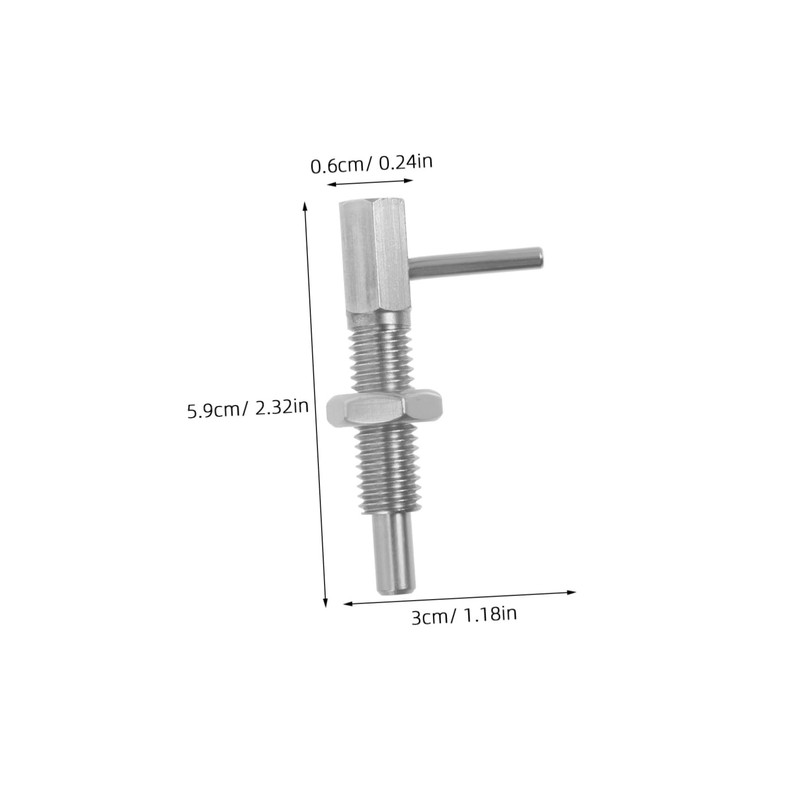 Tofficu Stainless Steel Handle Plunger Lock Pin Indexing Plunger for