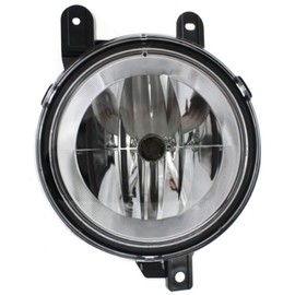 KarParts360 For Lincoln Navigator Fog Light Assembly 1998 99 00 01 2002 Driver Side | Round | Base Model | FO2592191 | 1L7Z15200AD