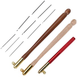 Archuu Tambour Hook Embroidery Needle, Crochet Hook, Hook Punch Embroidery, Bead Needle Tools, Cross Crochet Tool for Women, Craftsmen, Beginners