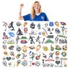 YIMETOP Football Tattoo, 10 Sheets, Children's Tattoo, Football Stickers, Temporary
