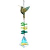 Rhinestones Hummingbird with Crystal Sun Catcher, Glass Window Hanging Ornament,Crystal