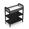 Storkcraft Pasadena Changing Table with Water-Resistant Changing Pad (Black) -