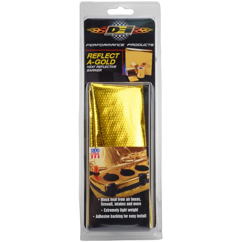 Design Engineering, Inc. 10393 Reflect-A-Gold High-Temperature, Heat-Reflective, Adhesive-Backed Sheet, 24"